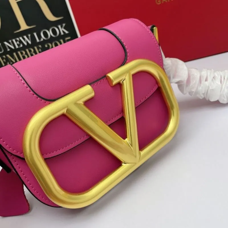 Valentino Garavani Pink Crossbody Satchel Bag 729 - Image 4