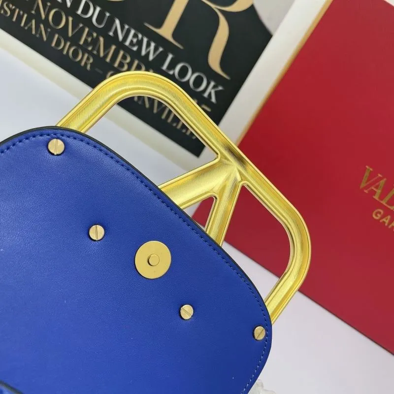 Valentino Garavani Blue Satchel Bag 730 - Image 8