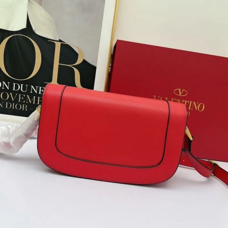 Valentino Red Crossbody Satchel Bag 734 - Image 3