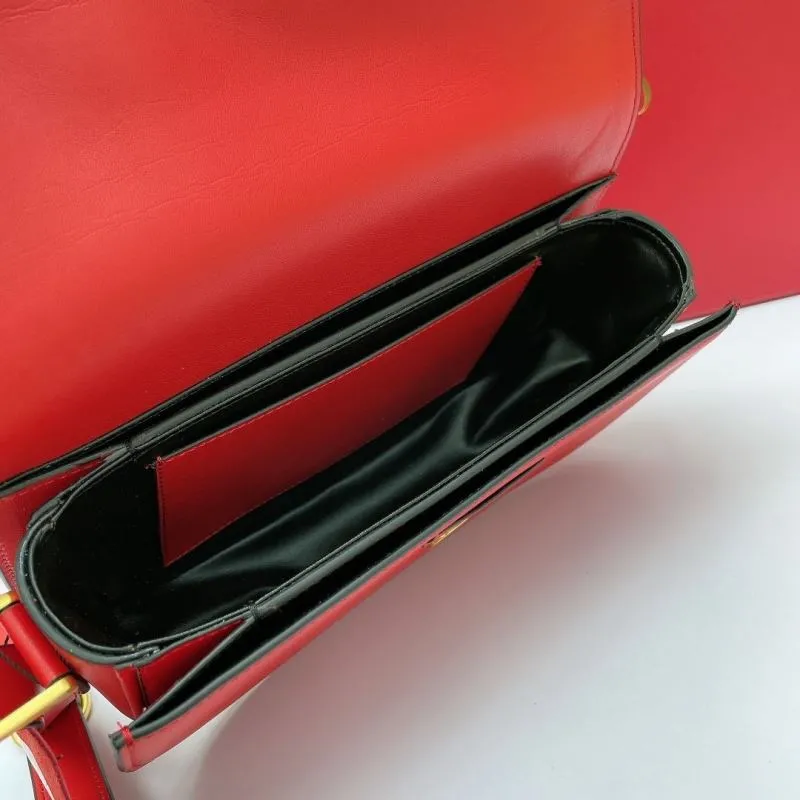 Valentino Red Crossbody Satchel Bag 734 - Image 7