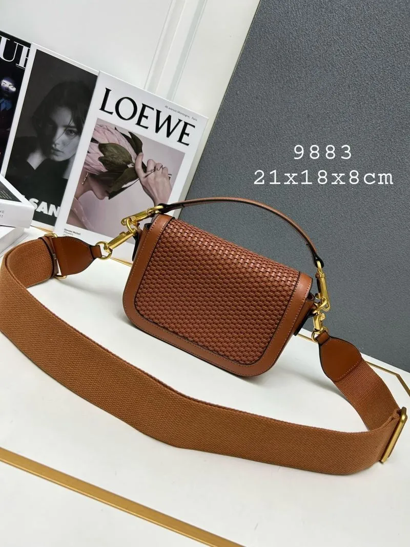 Alternative view of Valentino Brown Woven Satchel Bag 9883