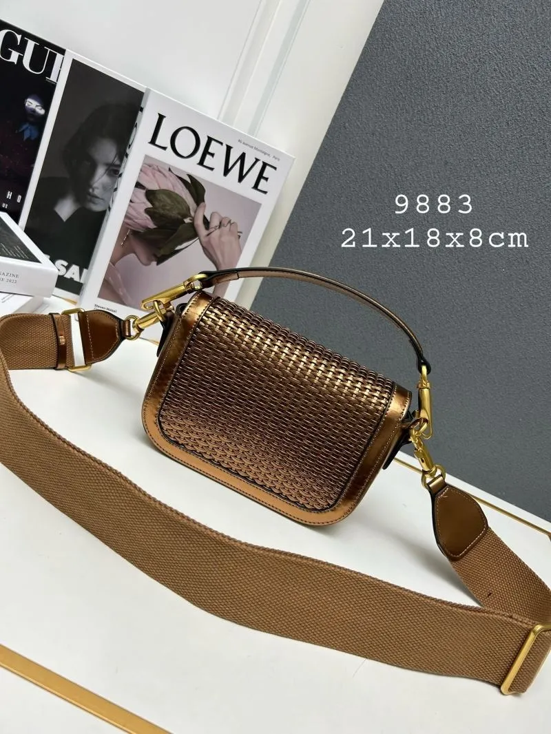 Alternative view of Valentino 9883 Metallic Bronze Satchel Bag