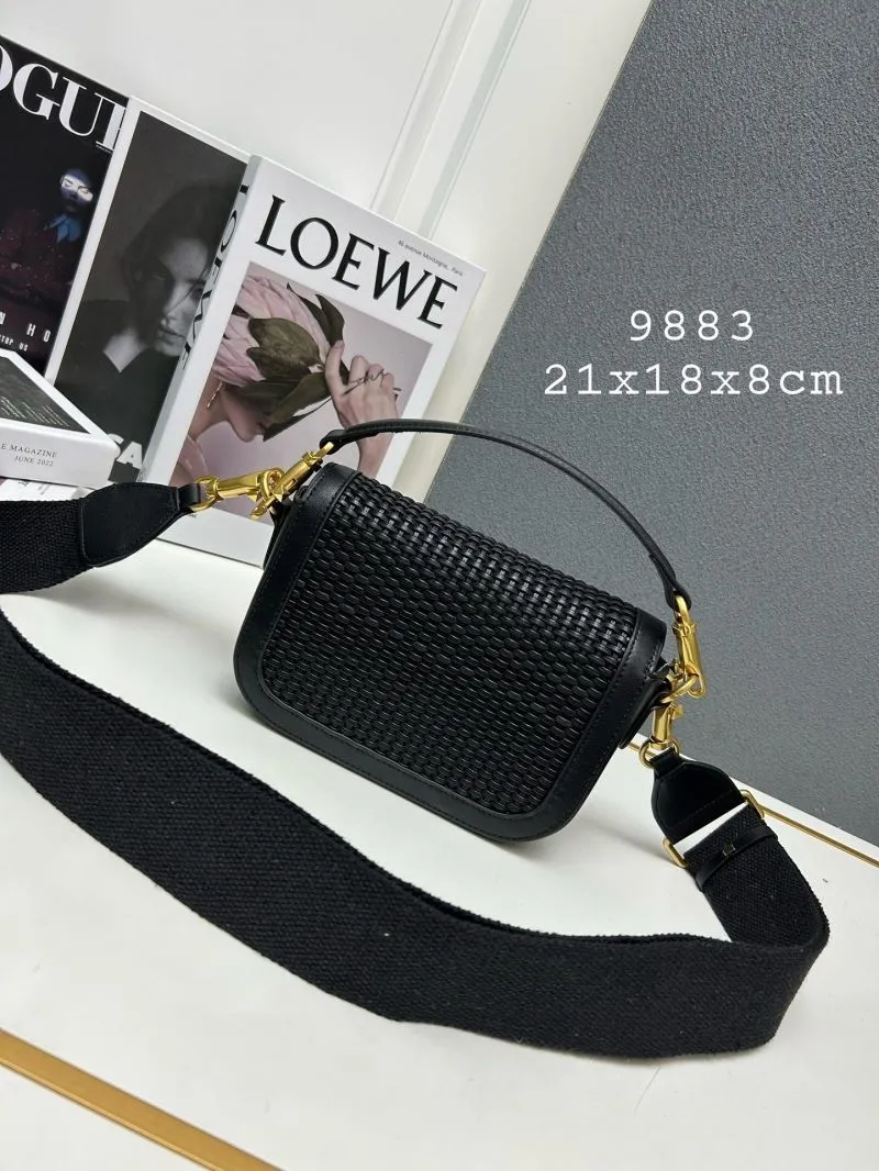 Alternative view of Valentino Black Woven Satchel Bag 9883