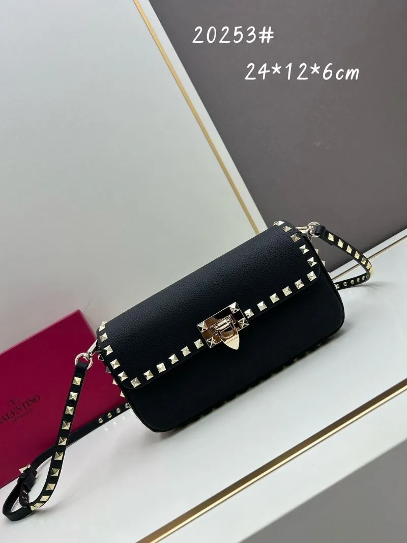 Valentino Black Studded Crossbody Bag 20253