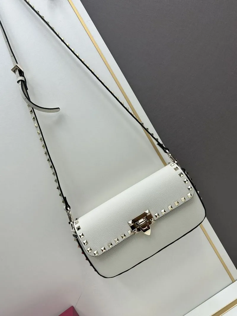 Alternative view of Valentino White Studded Crossbody Satchel Bag 20253