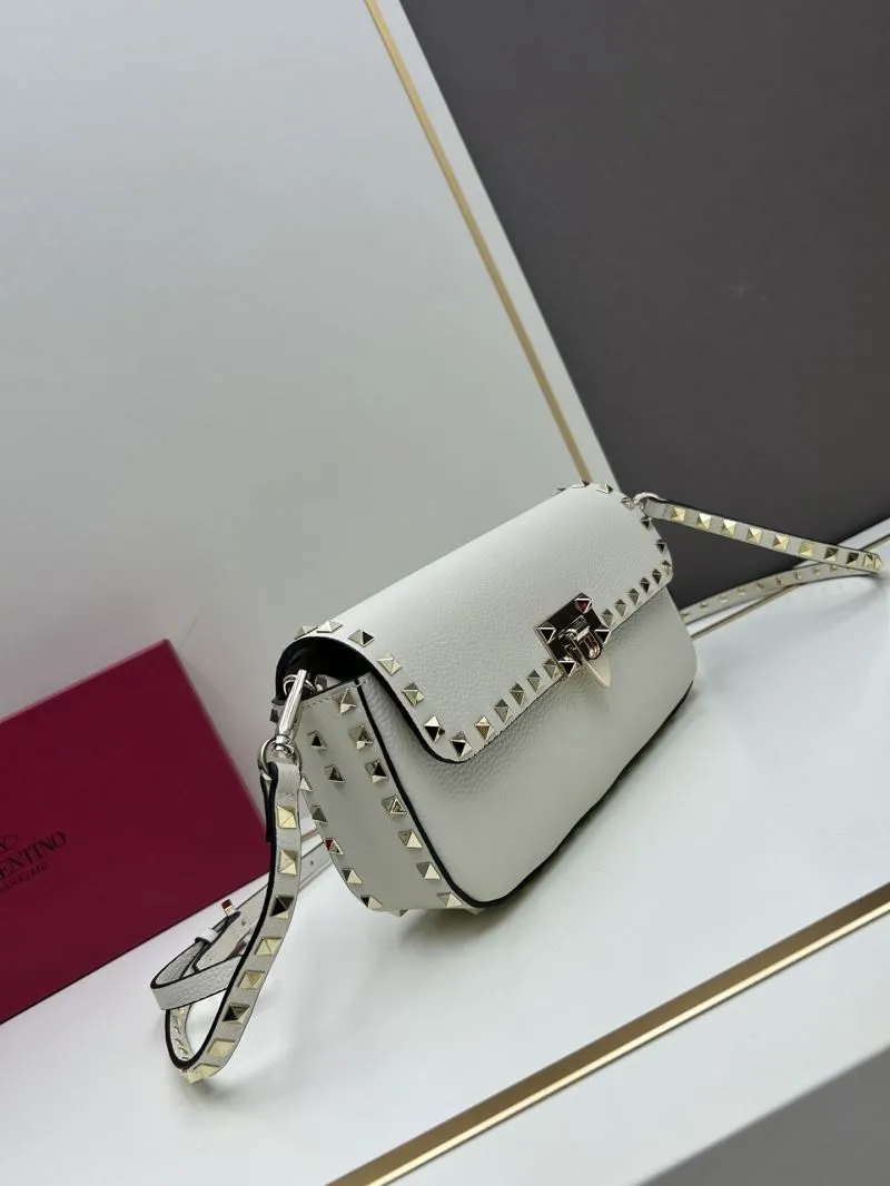 Valentino White Studded Crossbody Satchel Bag 20253 - Image 3