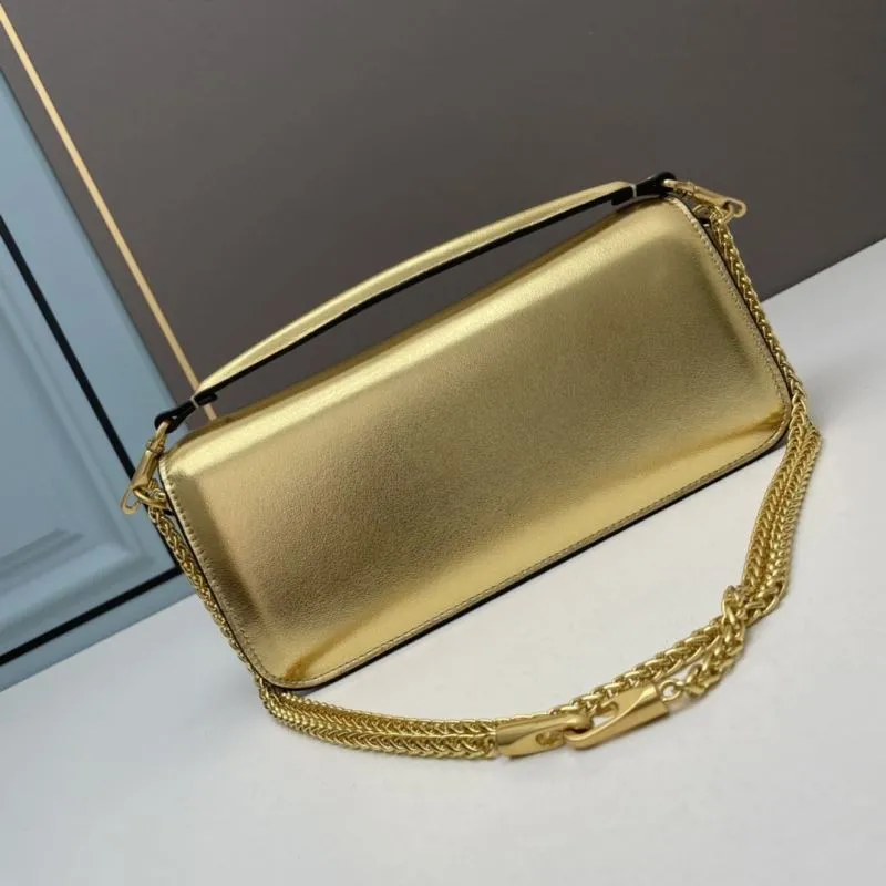 Alternative view of Valentino Gold Chain Satchel Bag 759