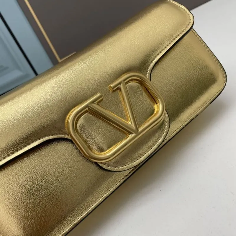 Valentino Gold Chain Satchel Bag 759 - Image 3