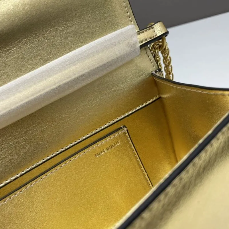 Valentino Gold Chain Satchel Bag 759 - Image 7