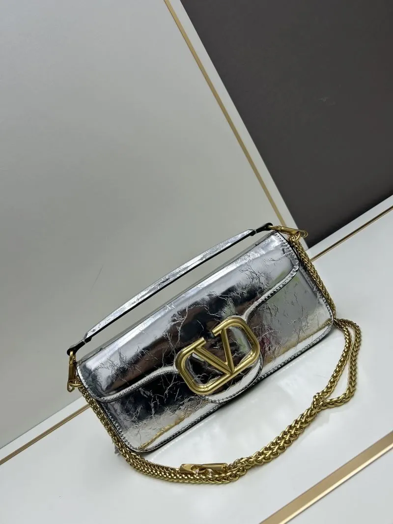 Valentino Silver Satchel Bag 761