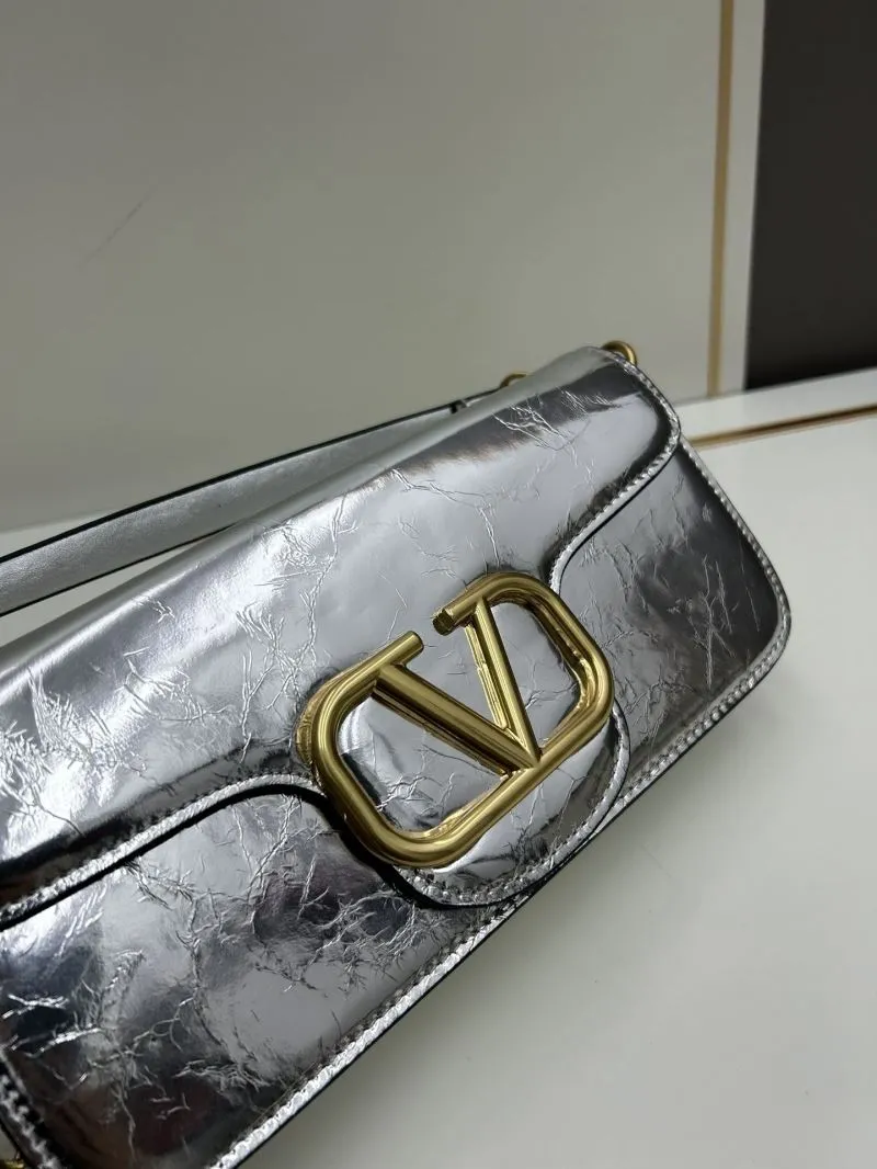 Valentino Silver Satchel Bag 761 - Image 4
