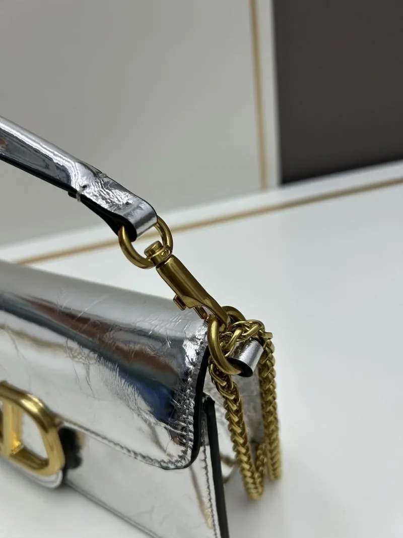 Valentino Silver Satchel Bag 761 - Image 6