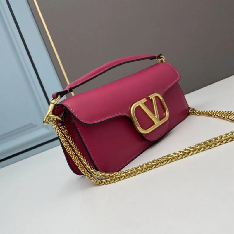 Valentino Hot Pink Leather Satchel Bag 767