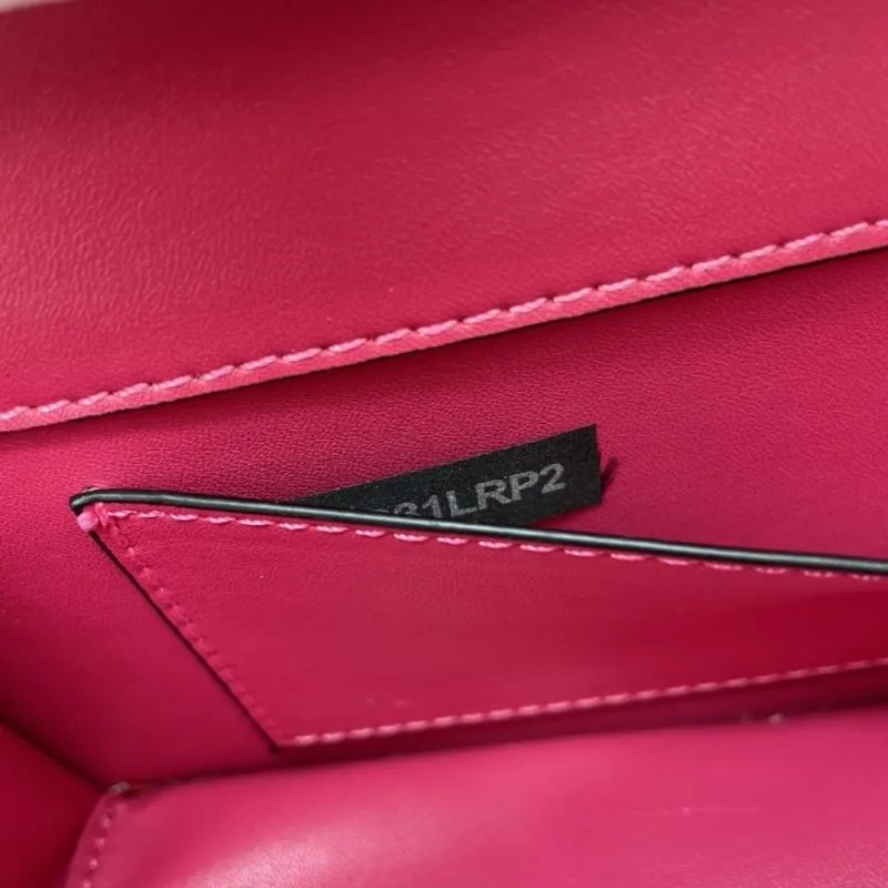 Valentino Hot Pink Leather Satchel Bag 767 - Image 7