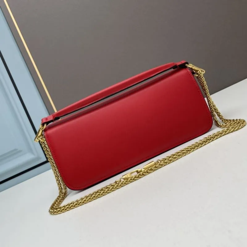 Alternative view of Valentino Red Leather Chain Satchel Bag