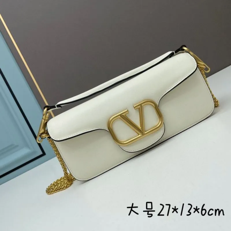 Alternative view of Valentino Large Leather Satchel Bag Model 771 Gold Hardware
