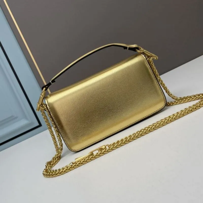 Alternative view of Valentino Gold Crossbody Satchel Bag 772