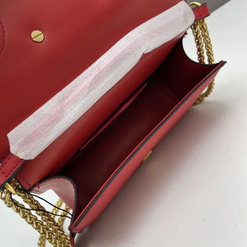 Valentino Red Small Satchel Bag - Image 7
