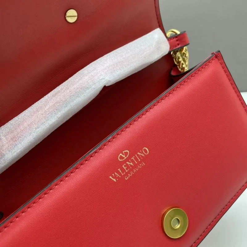 Valentino Red Small Satchel Bag - Image 8