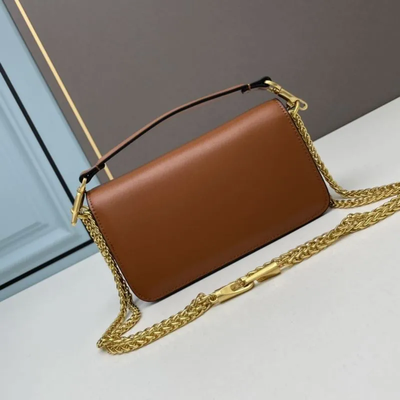 Alternative view of Valentino Brown Leather Crossbody Satchel Bag 779