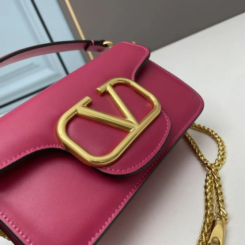 Valentino Pink Chain Satchel Bag 780 - Image 3