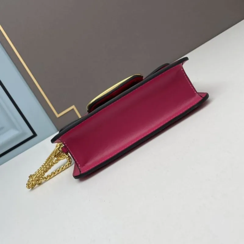 Valentino Pink Chain Satchel Bag 780 - Image 4