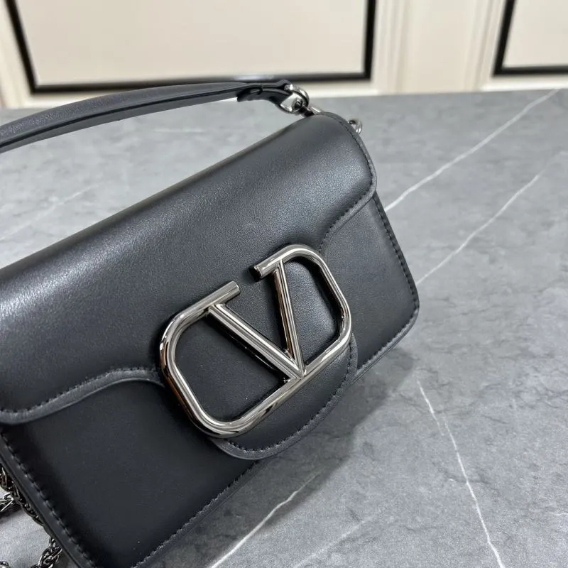 Valentino Black Leather Satchel Bag 784 - Image 4