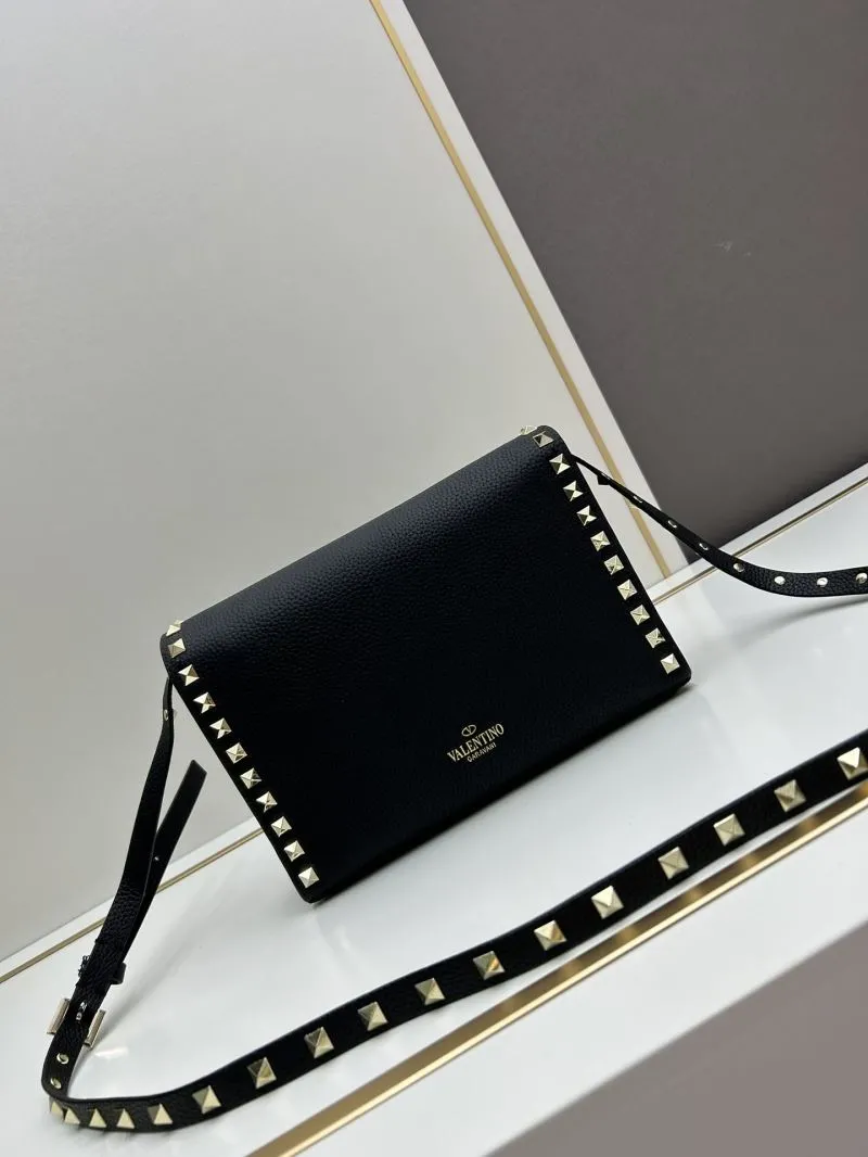 Valentino Black Crossbody Satchel Bag 0133 - Image 4