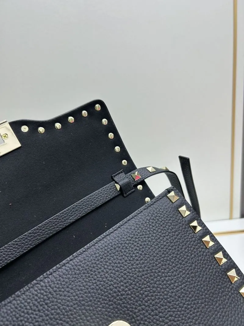Valentino Black Crossbody Satchel Bag 0133 - Image 7
