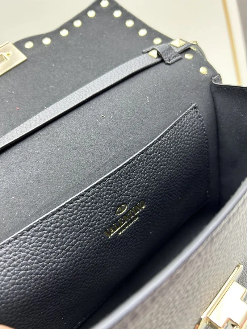 Valentino Black Crossbody Satchel Bag 0133 - Image 9