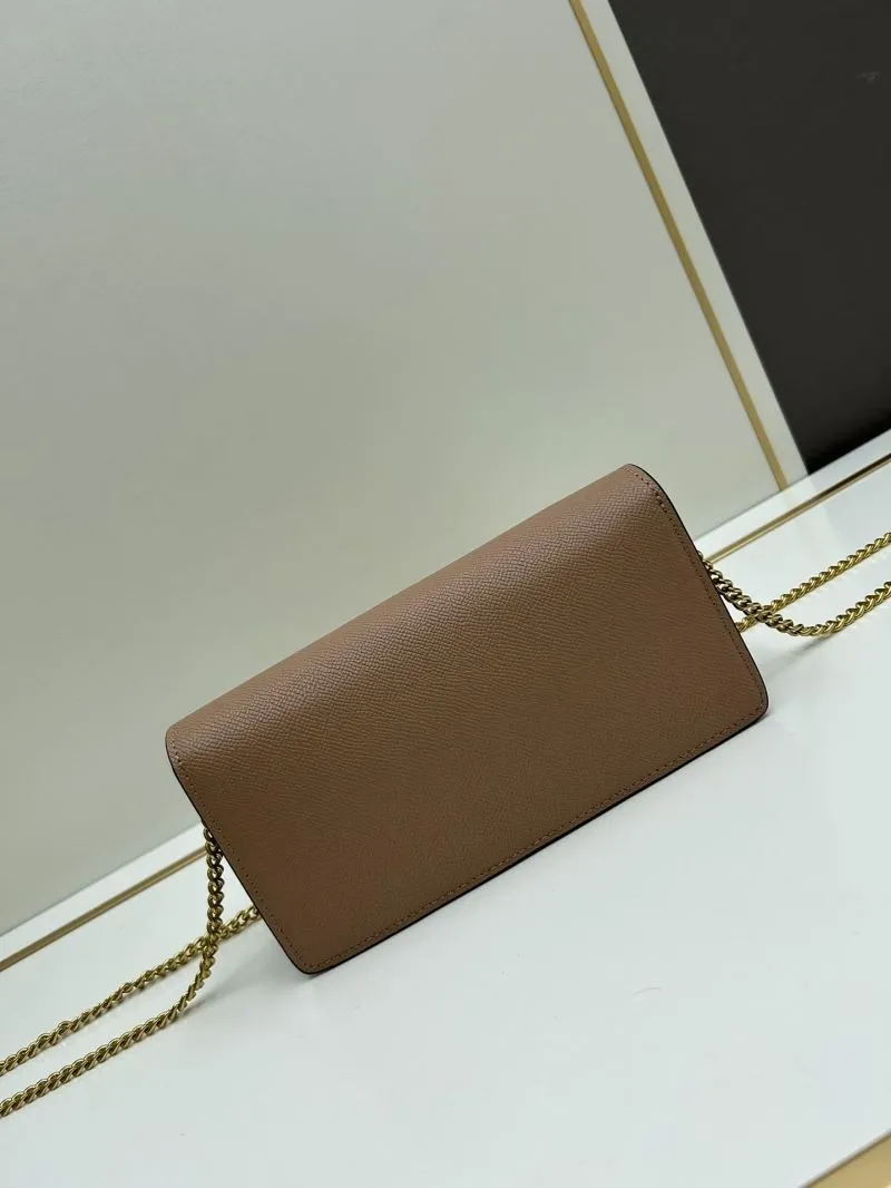 Alternative view of Valentino Taupe Chain Satchel Bag 804