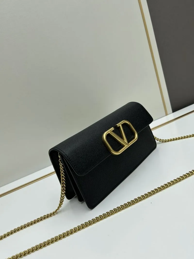 Alternative view of Valentino Black Chain Crossbody Bag 0131