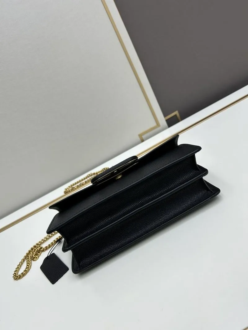 Valentino Black Chain Crossbody Bag Model 0131 - Image 5
