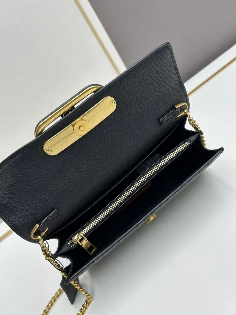 Valentino Black Chain Crossbody Bag Model 0131 - Image 7