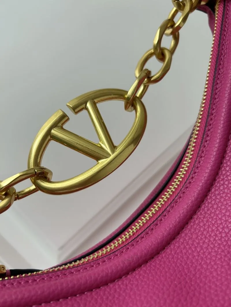 Valentino Fuchsia Hobo Shoulder Bag 5023 - Image 3