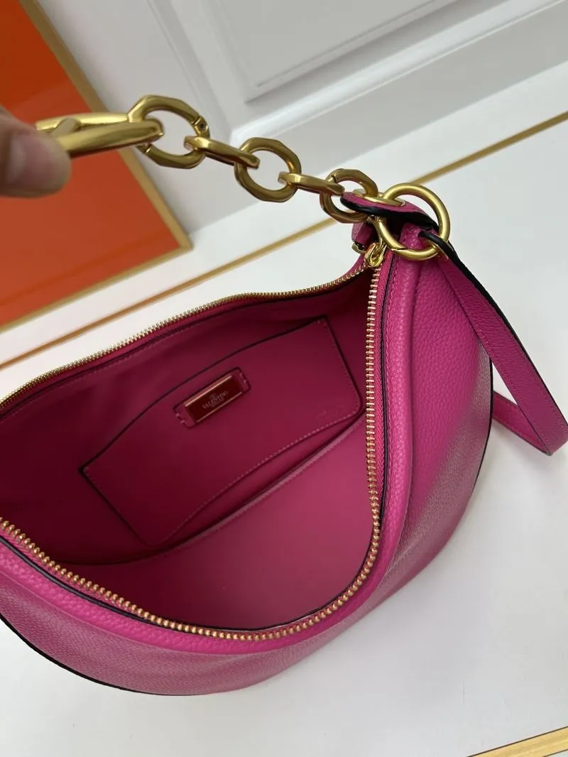 Valentino Fuchsia Hobo Shoulder Bag 5023 - Image 7