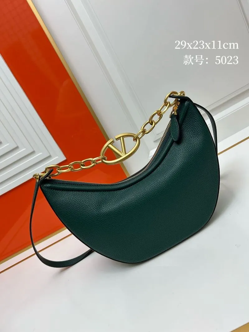 Valentino Dark Green Hobo Bag 5023