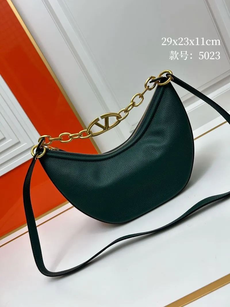 Alternative view of Valentino Dark Green Hobo Bag 5023