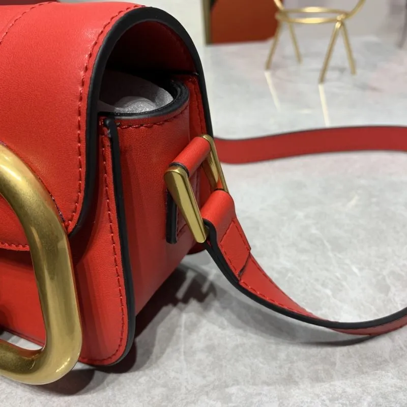 Valentino Red Leather Crossbody Bag 836 - Image 6