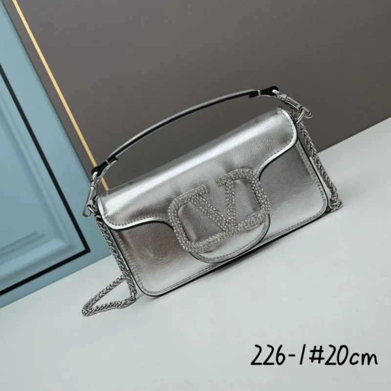 Alternative view of Valentino Crystal V Logo Satchel Bag 20cm 226-1
