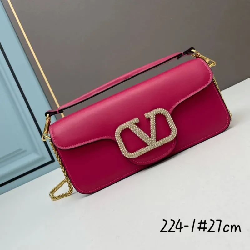 Valentino Crystal Embellished Satchel Shoulder Bag 224-1 27cm