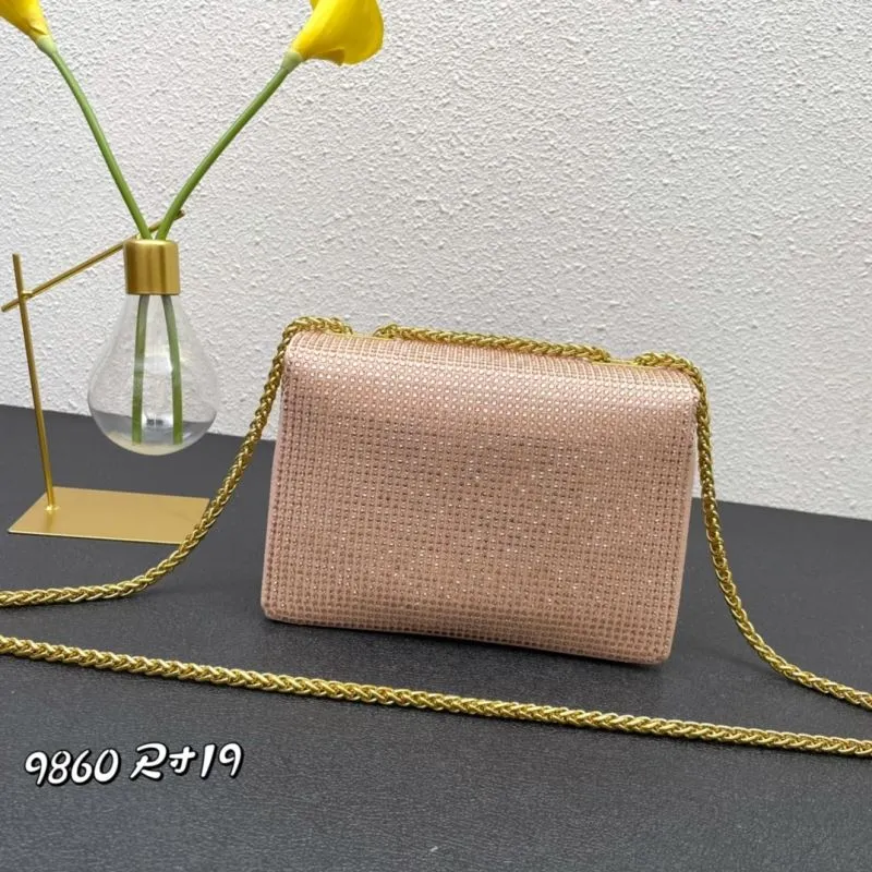 Alternative view of Valentino Pink Rhinestone Satchel Bag 9860 Size 19