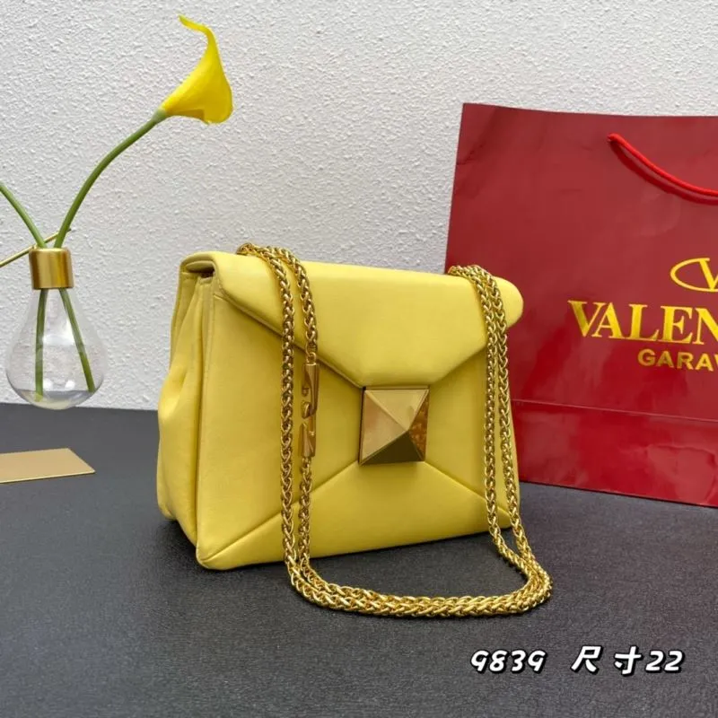 Alternative view of Valentino Garavani Yellow Satchel Bag 9839 Size 22