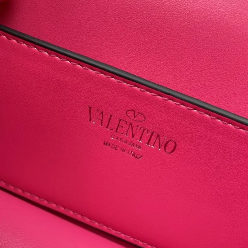 Valentino Hot Pink Rhinestone Satchel Bag 27cm 0135 - Image 9