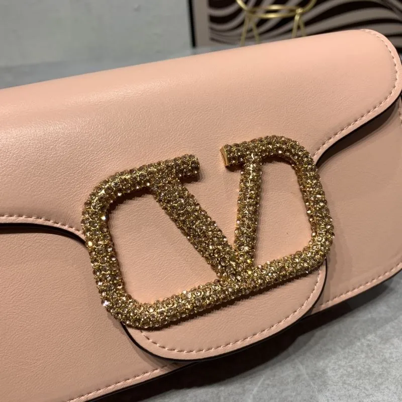 Valentino Pink Leather Chain Satchel Bag - Image 4