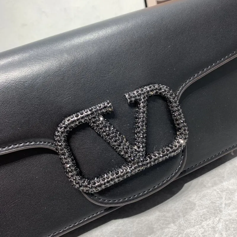 Valentino Black Leather Satchel Bag 893 - Image 4