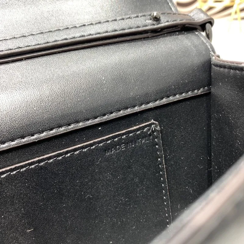 Valentino Black Leather Satchel Bag 893 - Image 9