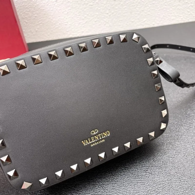 Valentino Black Studded Crossbody Camera Bag 18cm 771# - Image 4