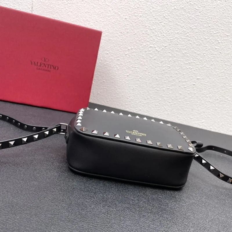 Valentino Black Studded Crossbody Camera Bag 18cm 771# - Image 6