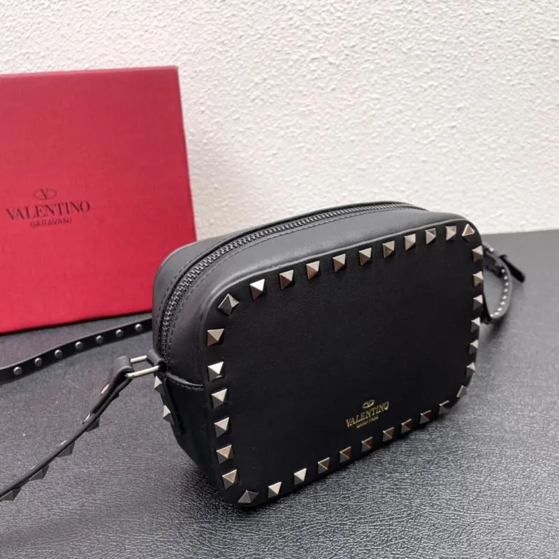 Valentino Black Studded Crossbody Camera Bag 18cm 771# - Image 7